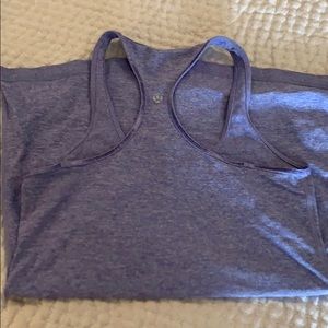 Size 8 Lululemon heathered purple tank